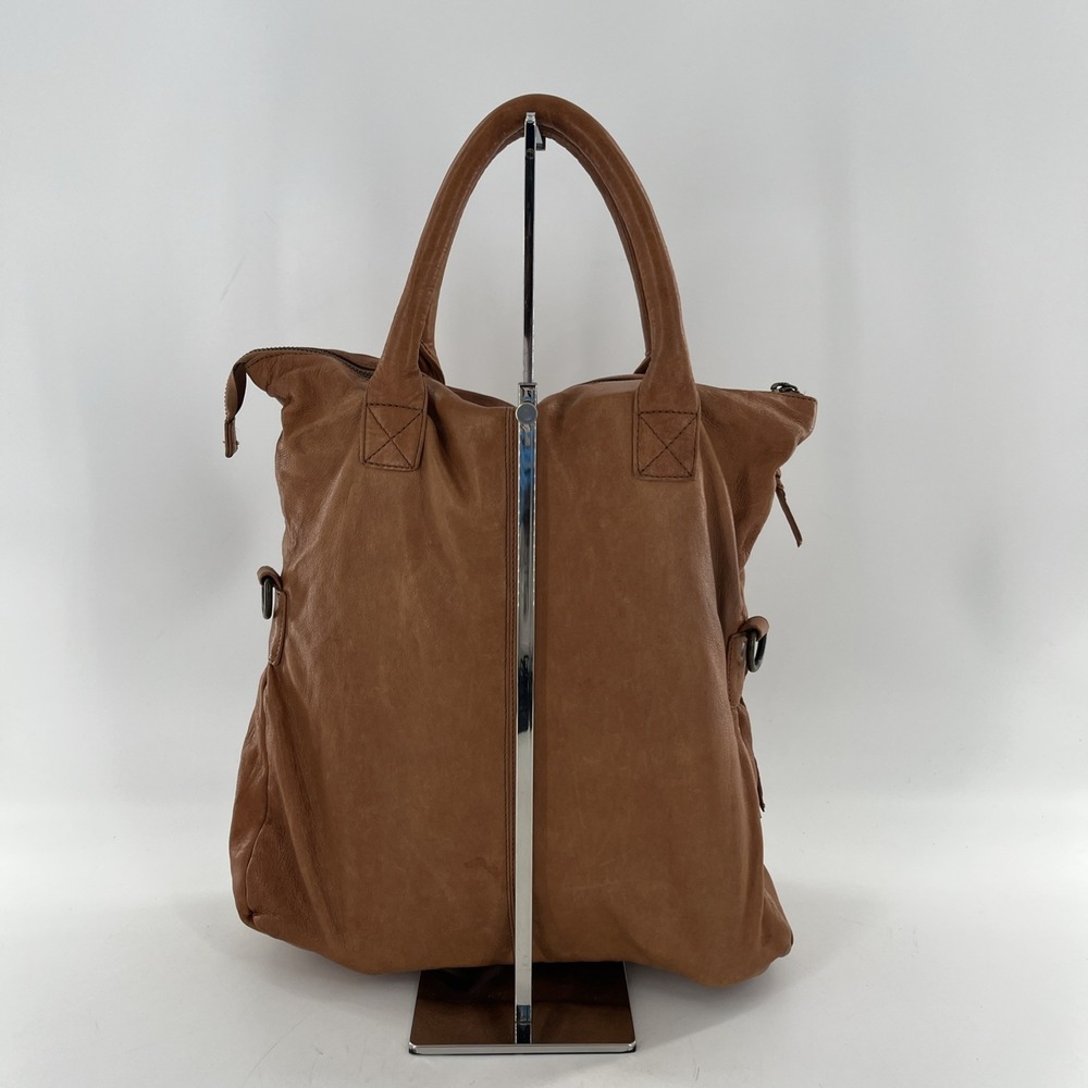 Vintage Danier Tote Large Satchel Bag Compartments‎ Teracotta Honey Brown Purse - Picture 3 of 16